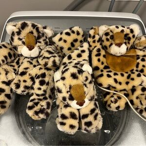 Gurilla biscuit leopard plush set backpack